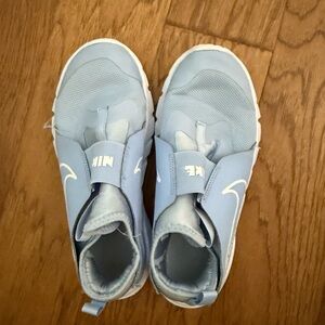 Nike Blue Slip-On Sneakers with Velcro Strap